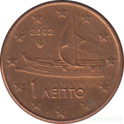 Монета. Греция. 1 цент 2002 год.
