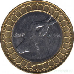 Монета. Алжир. 50 динаров 2019 год.