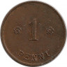 Монета. Финляндия. 1 пенни 1922 год. рев