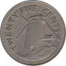 Монета. Барбадос. 25 центов 1978 год. рев.
