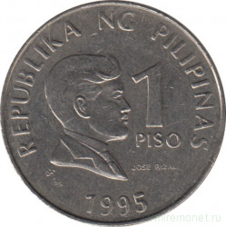 Монета. Филиппины. 1 песо 1995 год.