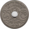 Монета. Франция. 25 сантимов 1930 год. ав.