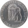 Монета. США. 1 доллар 1992 год. 200 лет Белому Дому. Монетный двор D. рев.