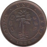 Монета. Цейлон (Шри-Ланка). 1 цент 1928 год. ав.