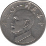 Монета. Тайвань. 5 долларов 2014 год. (103-й год Китайской республики). ав.