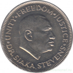 Монета. Сьерра-Леоне. 20 центов 1984 год.