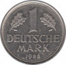 Монета. ФРГ. 1 марка 1988 год. Монетный двор - Гамбург (J). ав.