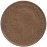 Монета. Австралия. 1 пенни 1951 год. Без точки после "PENNY".