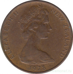 Монета. Новая Зеландия. 1 цент 1978 год.