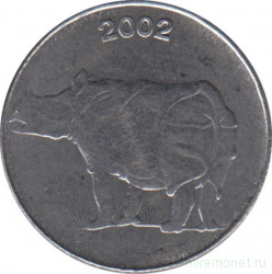 Монета. Индия. 25 пайс 2002 год.