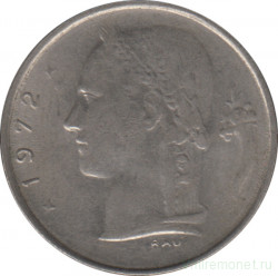 Монета. Бельгия. 1 франк 1972 год. BELGIQUE.
