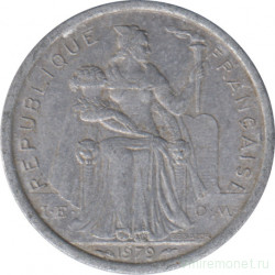 Монета. Французская Полинезия. 1 франк 1979 год.