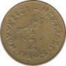 Монета. Новые Гебриды (Вануату). 2 франка 1975 год. рев.