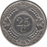 Монета. Нидерландские Антильские острова. 25 центов 2004 год. ав.