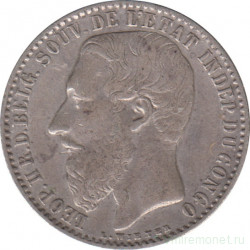Монета. Свободное государство Конго (1885 - 1908). 1 франк 1896 год.