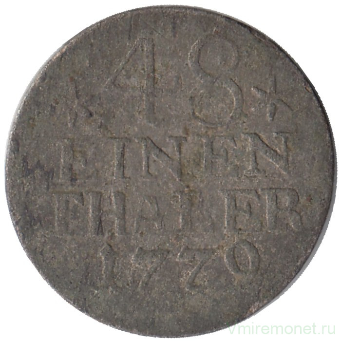 Монета. Германия. Пруссия. 1/48 талера 1779 год.