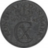 Монета. Дания. 5 эре 1943 год. ав.