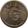 Монета. Свазиленд. 5 эмалангени 2008 год. 40 лет независимости. рев.