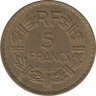 Монета. Франция. 5 франков 1940 год. ав.