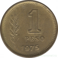 Монета. Аргентина. 1 песо 1975 год.