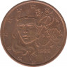 Монета. Франция. 5 центов 1999 год. ав.
