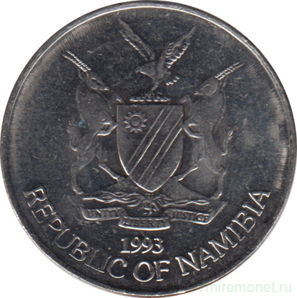 Монета. Намибия. 50 центов 1993 год.