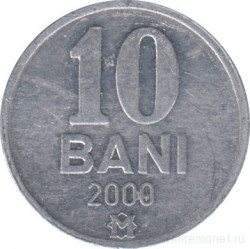 Монета. Молдова. 10 баней 2000 год.