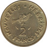 Монета. Новые Гебриды (Вануату). 2 франка 1979 год. рев.