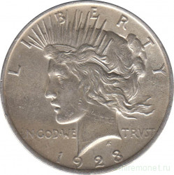 Монета. США. 1 доллар 1923 год.