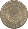  Монета. Кипр. 5 центов 1985 год. ав.