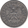 Монета. Польша. 10 грошей 2005 год. ав.