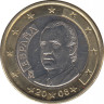 Монета. Испания. 1 евро 2008 год. ав.