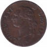 Монета. Франция. 1 соль 1791 год. Людовик XVI. W.