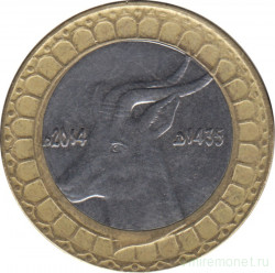 Монета. Алжир. 50 динаров 2014 год.