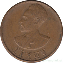 Монета. Эфиопия. 5 центов 1944 год.
