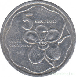 Монета. Филиппины. 5 сентимо 1990 год.