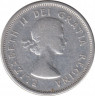 Монета. Канада. 25 центов 1962 год. рев.