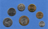 Монета. Южная Корея. Набор разменных монет 1983 - 2002 года. рев.