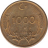 Монета. Турция. 1000 лир 1995 год. ав.