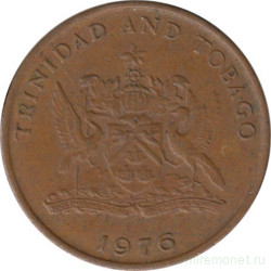 Монета. Тринидад и Тобаго. 1 цент 1976 год. Старый тип.