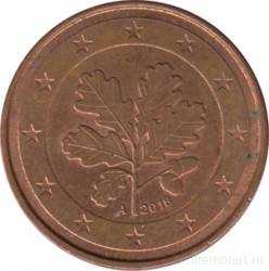 Монета. Германия. 2 цента 2018 год. (A).