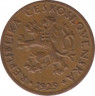Монета. Чехословакия. 5 геллеров 1929 год. ав.