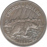 Монета. Канада. 1 доллар 1980 год. 100 лет Арктическим территориям. ав.