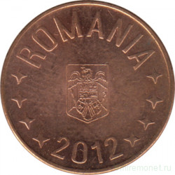 Монета. Румыния. 5 бань 2012 год.