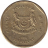 Монета. Сингапур. 1 доллар 2008 год.