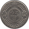 Монета. Нидерландские Антильские острова. 25 центов 1999 год. ав.