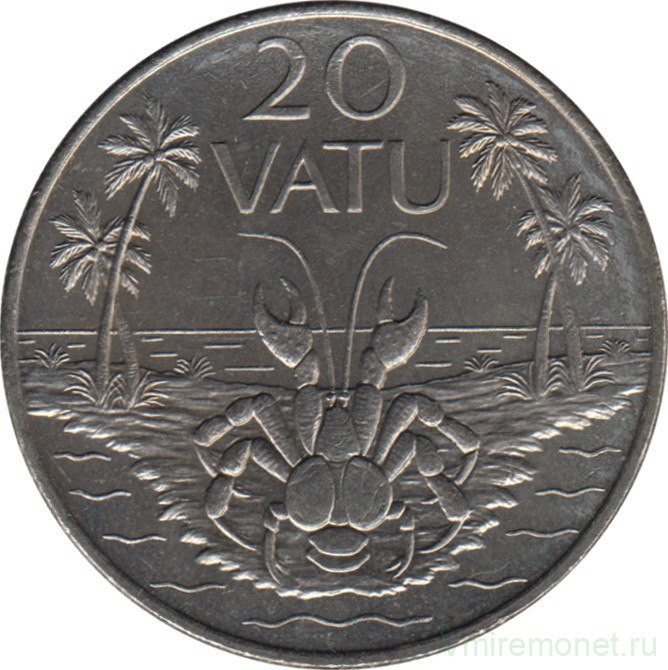 Монета. Вануату. 20 вату 1999 год.