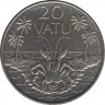 Монета. Вануату. 20 вату 1999 год. ав.
