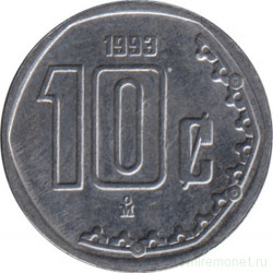 Монета. Мексика. 10 сентаво 1993 год.