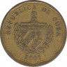 Монета. Куба. 1 песо 2001 год. ав.